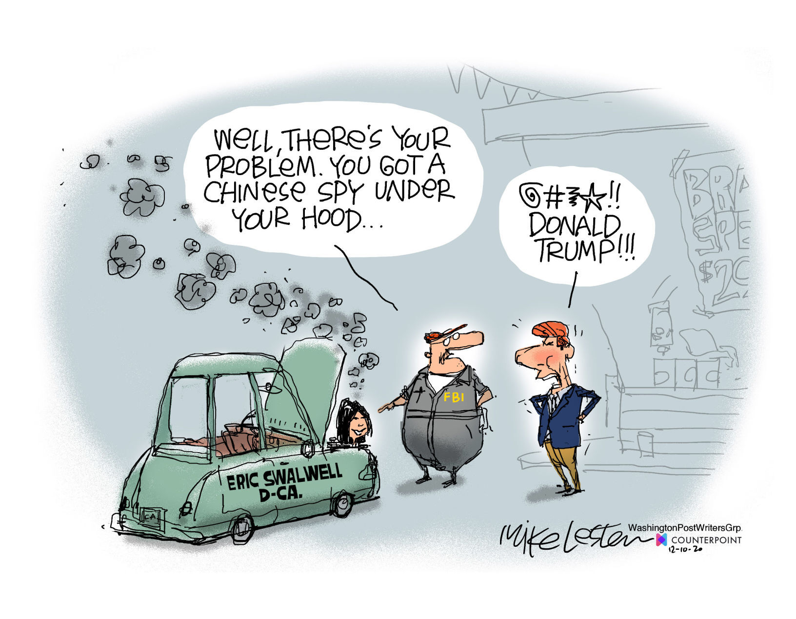Mike Lester cartoon